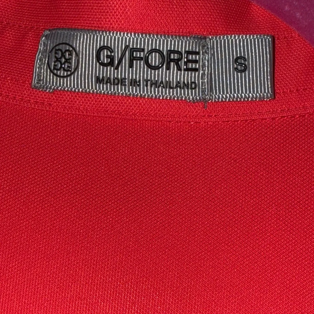 G/FORE Red Polo Dress with Purple Side Panels - Picture 3 of 4